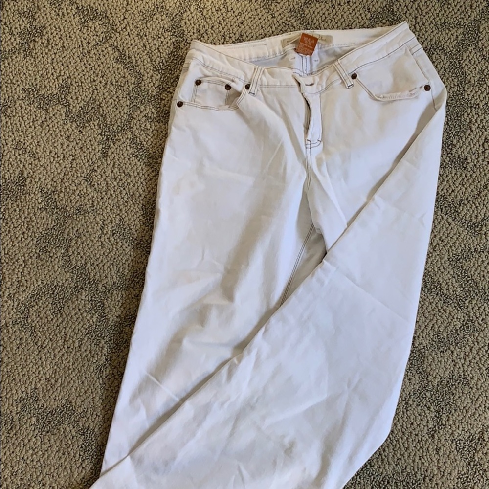 Christoper blue flare white jeans size 10